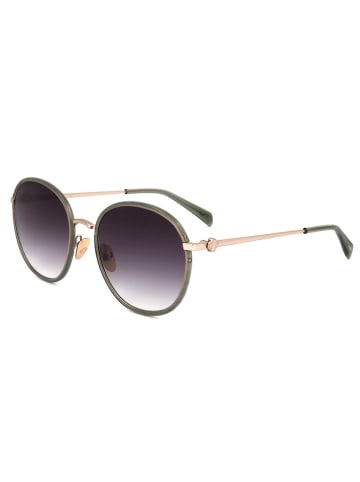 Maje Damen-Sonnenbrille in Gold/ Dunkelblau
