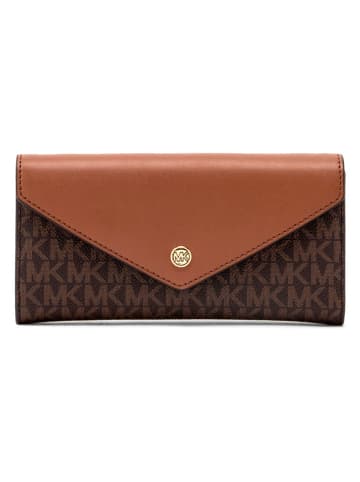 Michael Kors Geldbörse in Dunkelbraun/ Camel - (B)19 x (H)10 x (T)4 cm