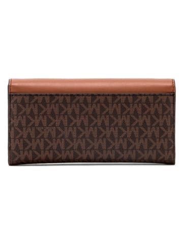 Michael Kors Portemonnee donkerbruin/camel - (B)19 x (H)10 x (D)4 cm