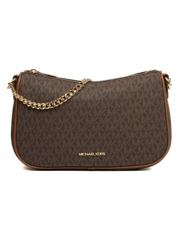 Michael Kors Skórzana torebka w kolorze ciemnobrązowym - 26 x 16 x 8 cm
