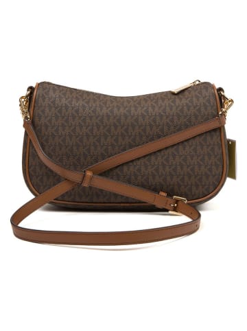Michael Kors Skórzana torebka w kolorze ciemnobrązowym - 26 x 16 x 8 cm