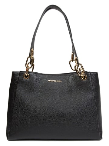 Michael Kors Leder-Schultertasche in Schwarz - (B)36 x (H)27 x (T)14 cm