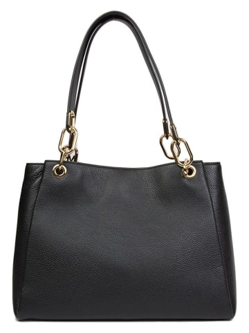 Michael Kors Leder-Schultertasche in Schwarz - (B)36 x (H)27 x (T)14 cm