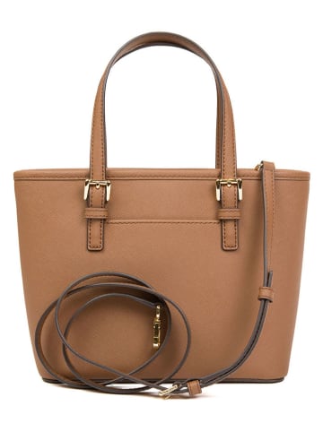 Michael Kors Leder-Henkeltasche in Camel - (B)27,5 x (H)19 x (T)10 cm