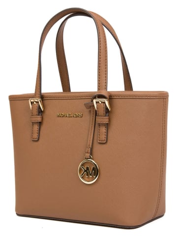 Michael Kors Leder-Henkeltasche in Camel - (B)27,5 x (H)19 x (T)10 cm