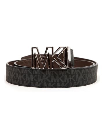 Michael Kors Wende-Gürtel in Schwarz/ Dunkelbraun