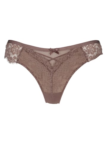 Hunkemöller Stringi w kolorze bordowym