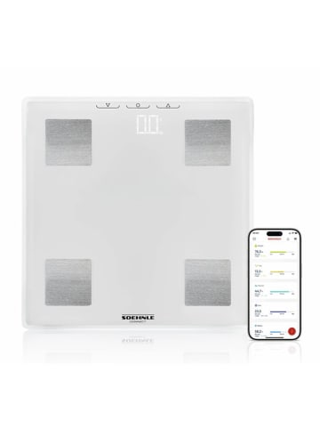 Soehnle Lichaamsanalyse-weegschaal "PWD Shape Sense Connect Lite" wit - (L)30 x (B)30