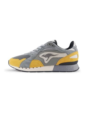 KangaROOS Originals Sneakers "Coil R3" in Grau/ Gelb