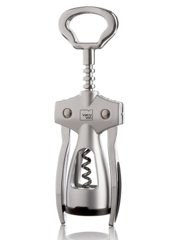 Vacu Vin Vleugelkurkentrekker zilverkleurig - (H)19 x Ø 4 cm