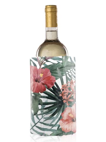 Vacu Vin Schładzacz w kolorze biało-zielono-różowym do wina - wys. 17,6 x Ø 9,5 cm