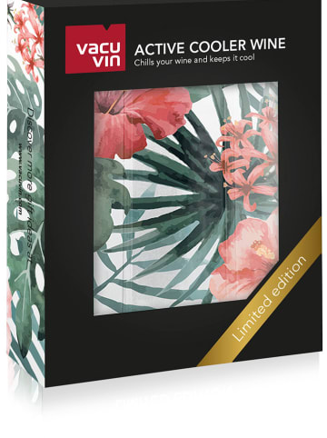 Vacu Vin Weinkühler in Weiß/ Grün/ Pink - (H)17,6 x Ø 9,5 cm