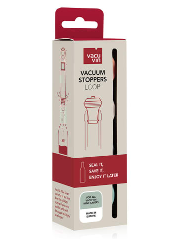 Vacu Vin 4er-Set: Weinstopper ''Loop'' in Bunt