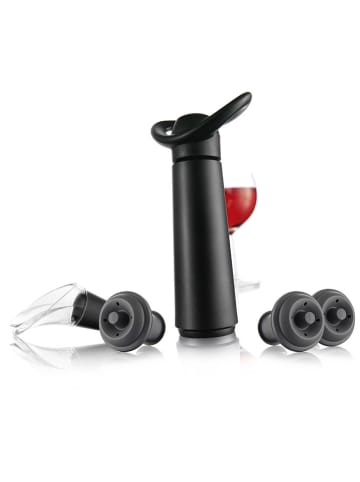 Vacu Vin 5tlg. Weinpumpen-Set ''Concerto'' in Schwarz