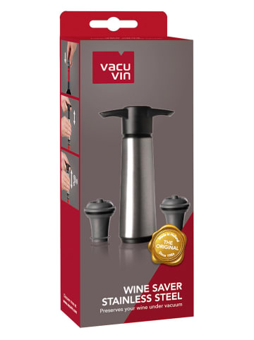 Vacu Vin 3-częściowy zestaw w kolorze srebrnym