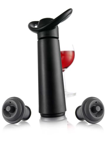 Vacu Vin 3tlg. Weinpumpen-Set in Schwarz