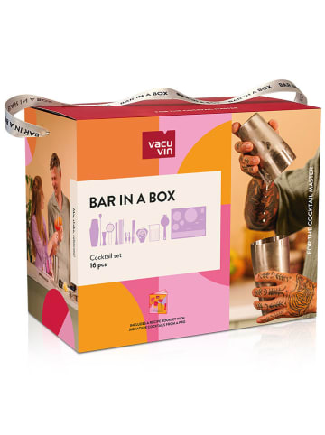 Vacu Vin 16tlg. Cocktail-Set in Silber/ Hellbraun