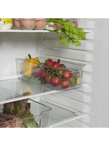 COOK CONCEPT 2er-Set: Kühlschrank-Organizer in Transparent - (B)32 x (H)9 x (T)16 cm