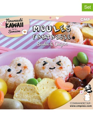 COOK CONCEPT Formy (2 szt.) w kolorze białym do sushi - 14,5 cm