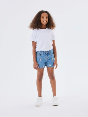 name it Szorty dżinsowe - Slim fit - w kolorze niebieskim