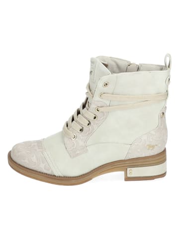 Mustang Stiefelette in Beige/ Grau