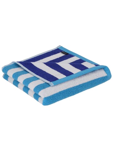 Vossen Handtuch "Calango" in Türkis/ Blau
