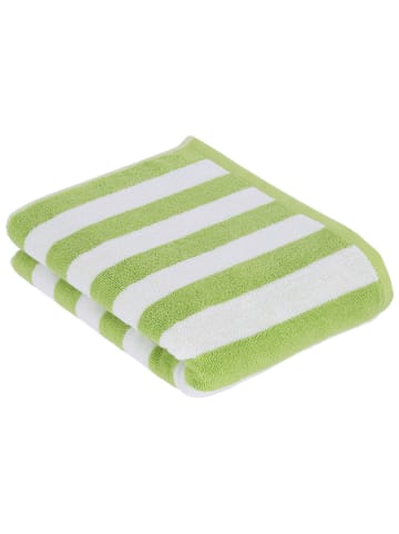 Vossen Badhanddoek "Calango" groen/wit