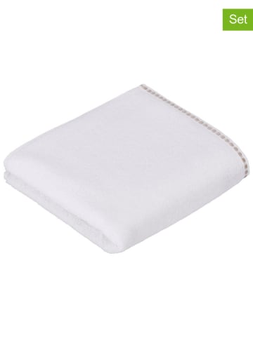 Vossen 3-delige set: washandjes "Isa" wit