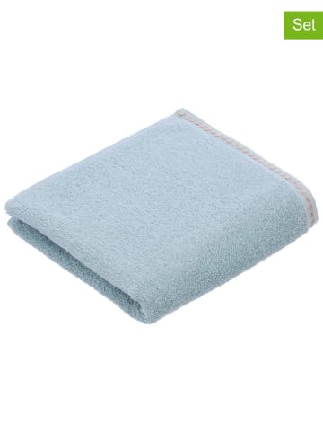 Vossen 3-delige set: washandjes "Isa" lichtblauw