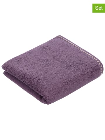 Vossen 3er-Set: Waschhandschuhe "Isa" in Lila