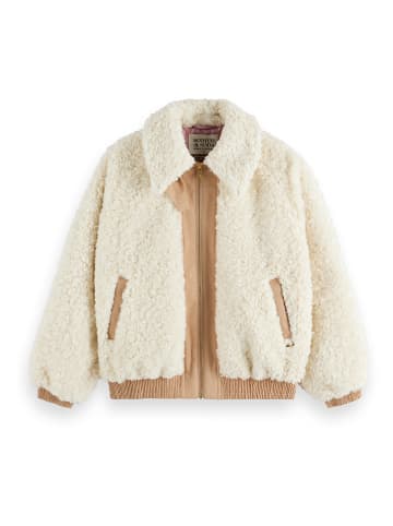 Scotch & Soda Teddyjacke in Creme/ Camel