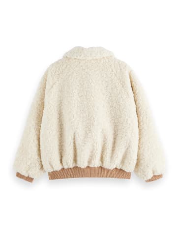 Scotch & Soda Teddyjacke in Creme/ Camel