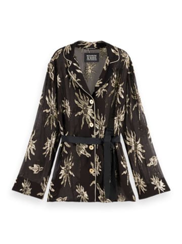 Scotch & Soda Pyjama-Oberteil in Schwarz
