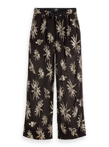 Scotch & Soda Spodnie piżamowe w kolorze czarnym