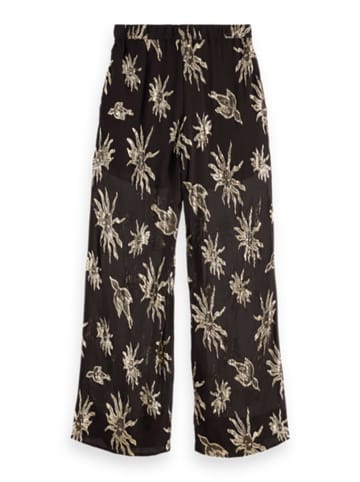Scotch & Soda Spodnie piżamowe w kolorze czarnym