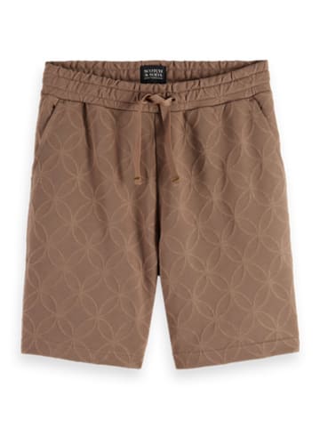 Scotch & Soda Szorty dresowe w kolorze jasnobrązowym