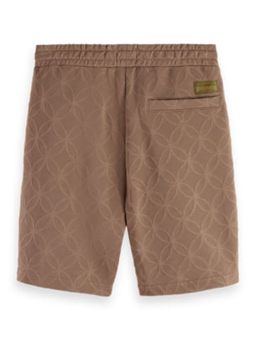Scotch & Soda Szorty dresowe w kolorze jasnobrązowym