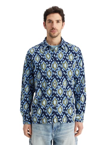 Scotch & Soda Koszula w kolorze granatowo-niebieskim