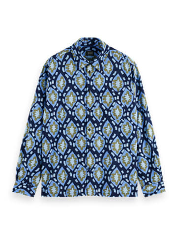 Scotch & Soda Koszula w kolorze granatowo-niebieskim