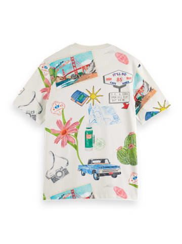 Scotch & Soda Shirt wit/meerkleurig