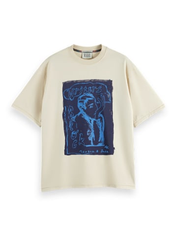 Scotch & Soda Koszulka w kolorze kremowym