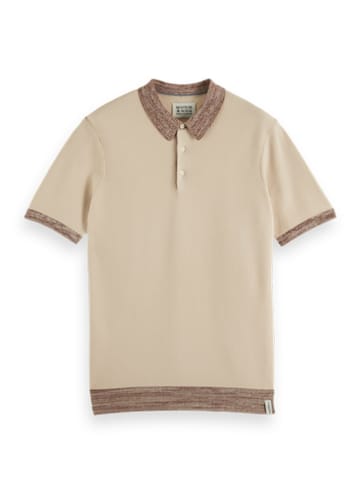 Scotch & Soda Koszulka polo w kolorze beżowym