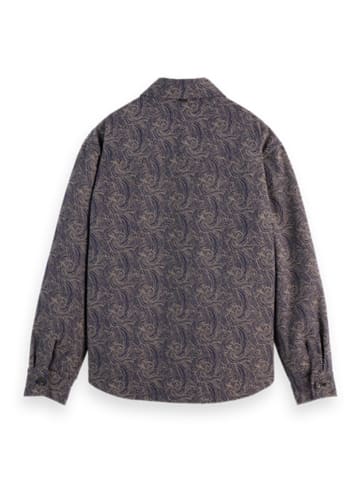 Scotch & Soda Kurtka koszulowa w kolorze granatowo-beżowym