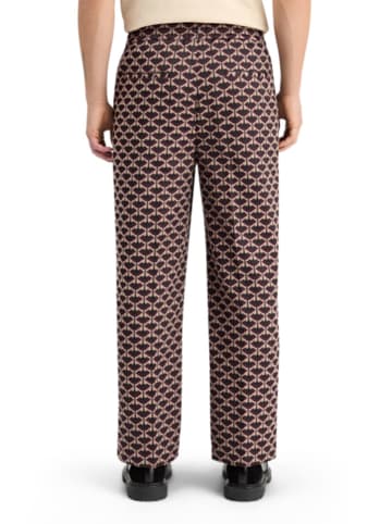 Scotch & Soda Spodnie dresowe w kolorze bordowo-jasnoróżowym