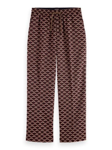 Scotch & Soda Spodnie dresowe w kolorze bordowo-jasnoróżowym