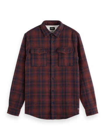 Scotch & Soda Hemd in Dunkelblau/ Rot