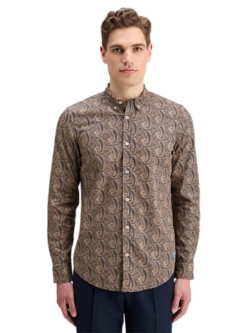 Scotch & Soda Koszula w kolorze granatowo-beżowym
