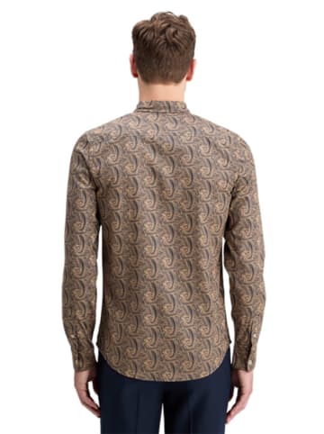 Scotch & Soda Koszula w kolorze granatowo-beżowym