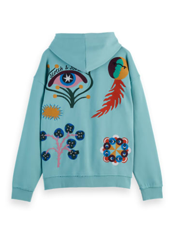 Scotch & Soda Hoodie lichtblauw