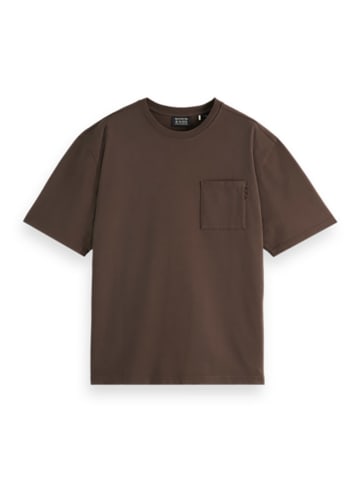 Scotch & Soda Koszulka w kolorze brązowym